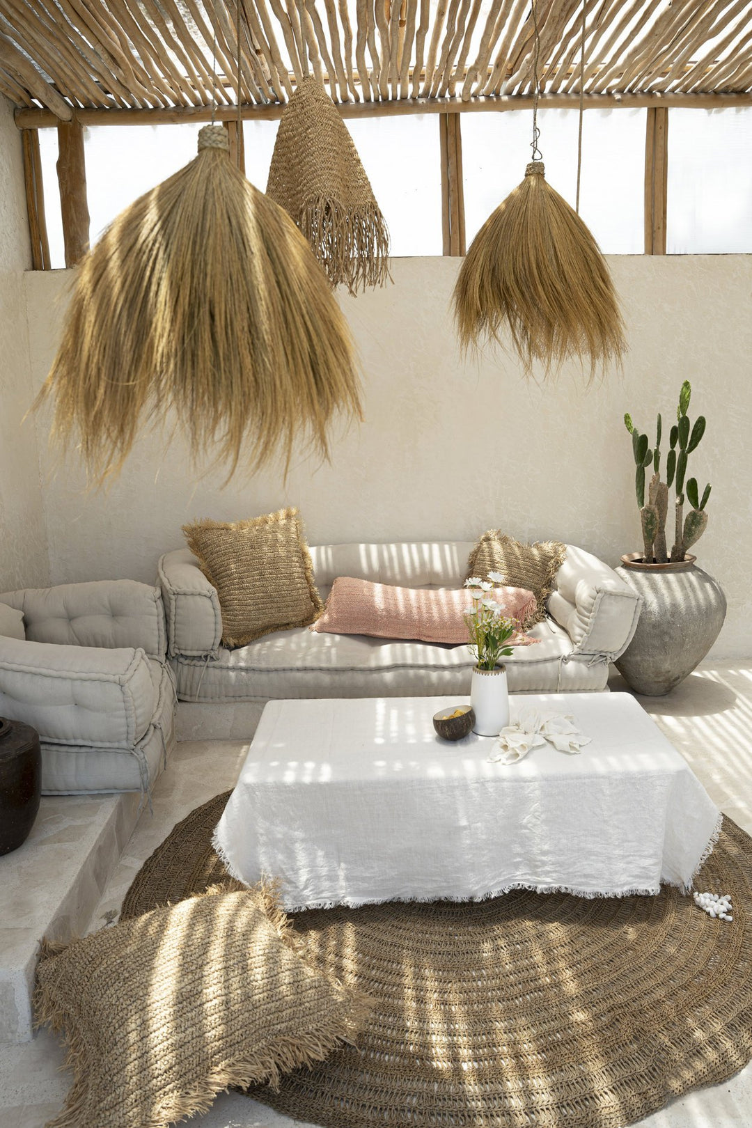 Luxe Linnen Tafelkleed – Wit – 150x200 cm