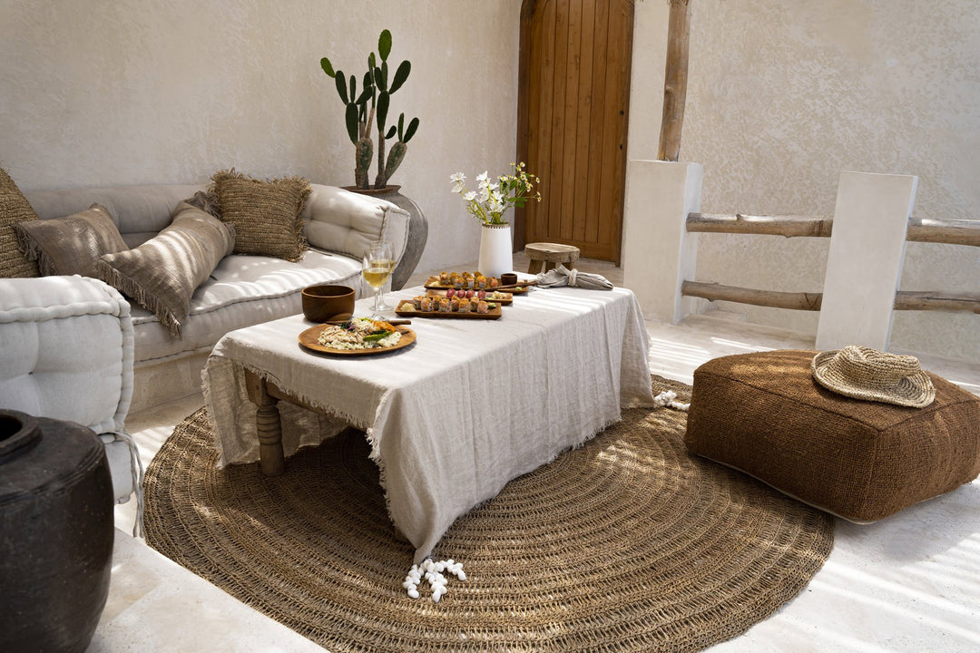 Luxe Linnen Tafelkleed – Beige – 150x250 cm