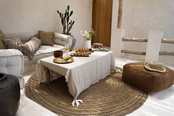 Luxe Linnen Tafelkleed – Beige – 150x250 cm