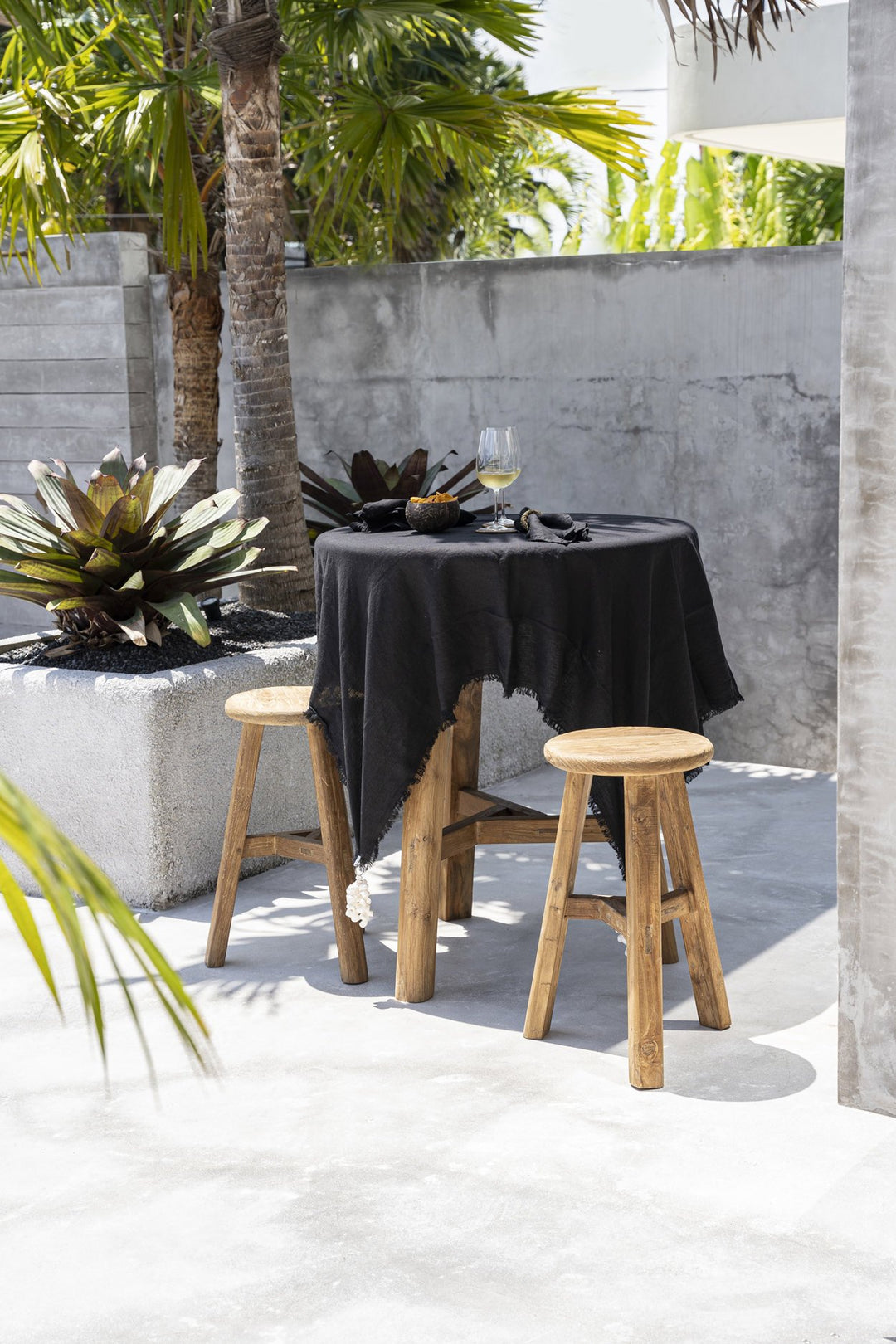 Luxe Linnen Tafelkleed – Zwart – 150x250 cm