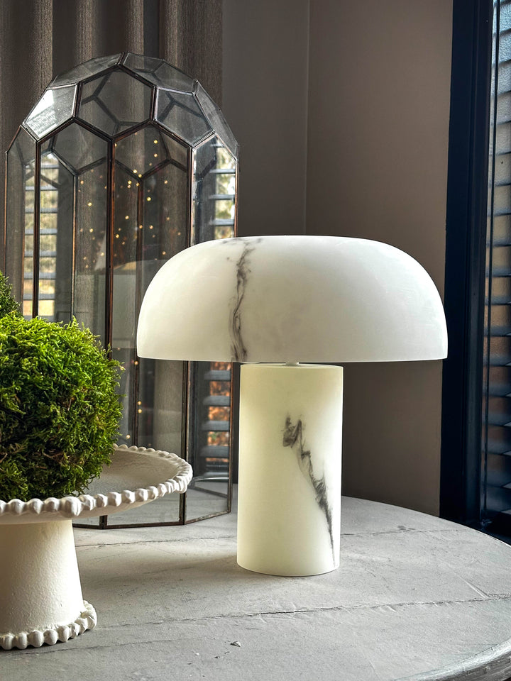 By-boo Tafellamp GlowStone Resin marmer look