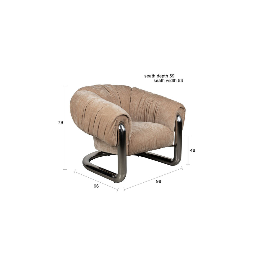 Maattekening Marly fauteuil