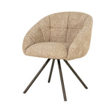 Stoel Tara – stof, foam & staal taupe Punto