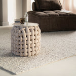 Poef Poofie – polyester beige