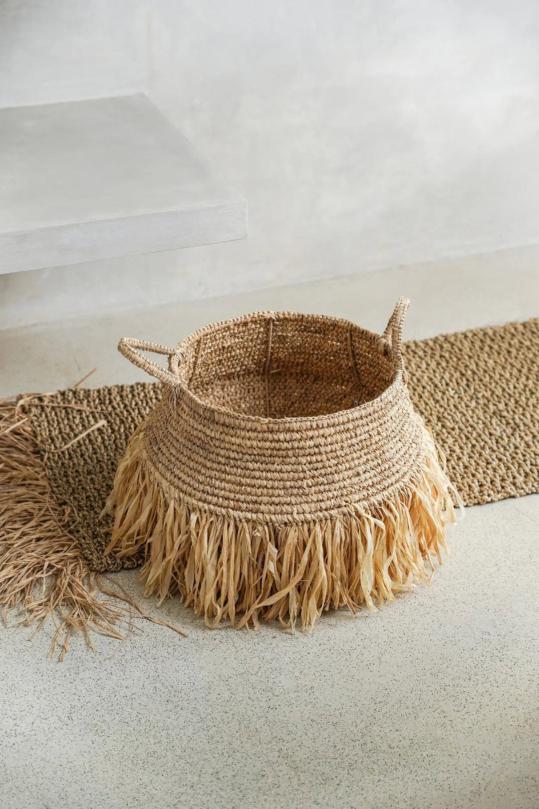Raffia Deluxe Mand – M – Naturel