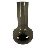 Seim Grey vaas – Mondgeblazen bol van grijs glas Ø25–28xH37–50 cm