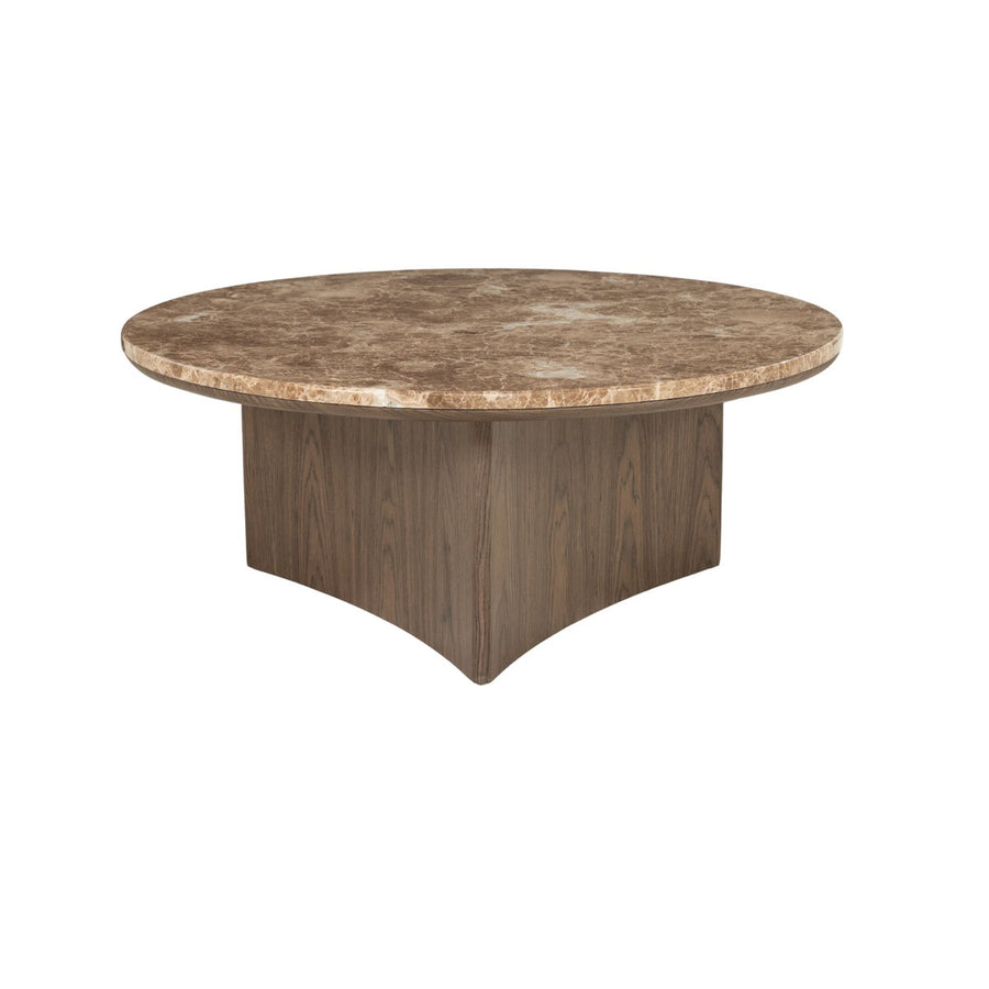 Salontafel Okke small – walnootfineer & Emperador marmer