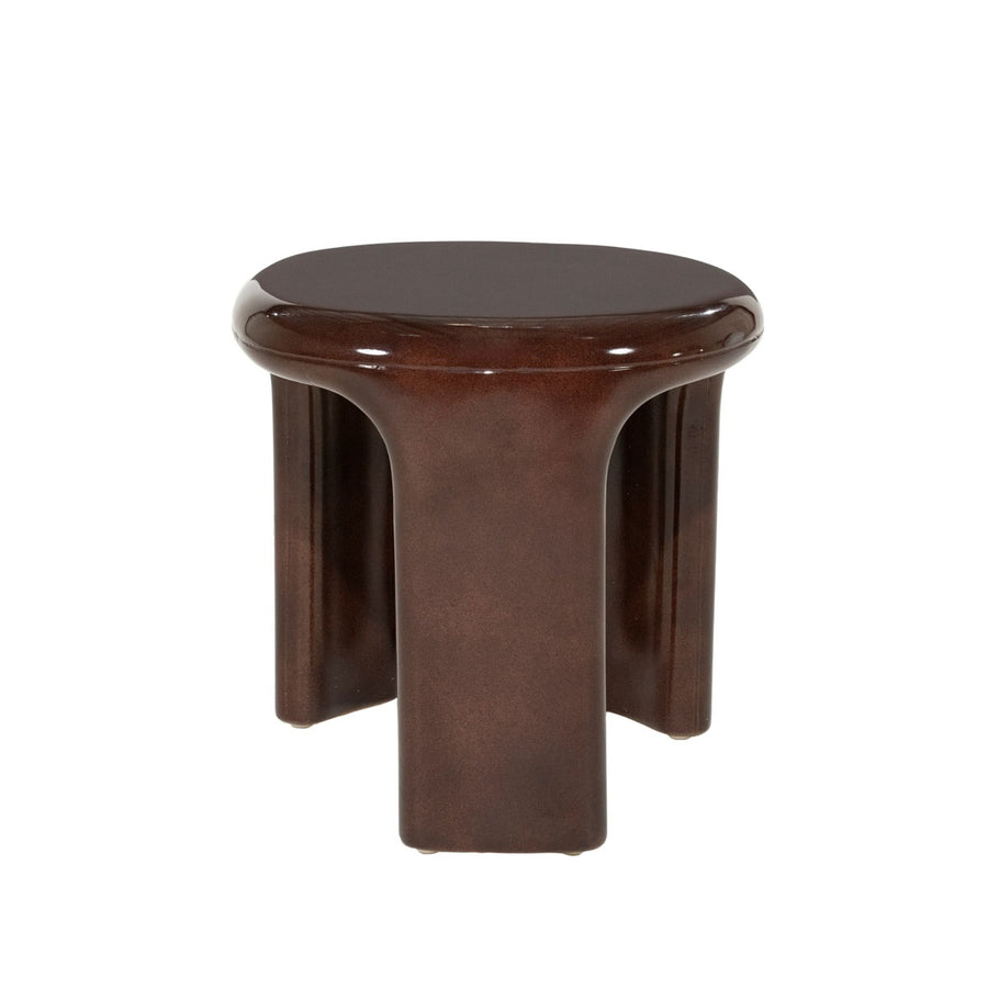 Bijzettafel Kane – beton roodbruin