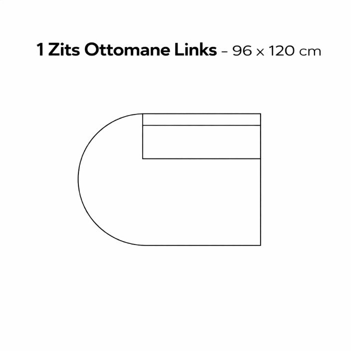 SEVN Danique – Modulaire Design Bank losse modules-zelf samenstellen