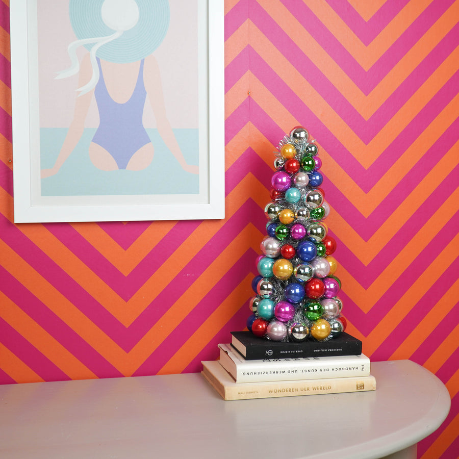 Kerstboompje van Kerstballen Multicolour – 41 cm