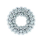 Kerstkrans Discoballen Zilver – 40 cm