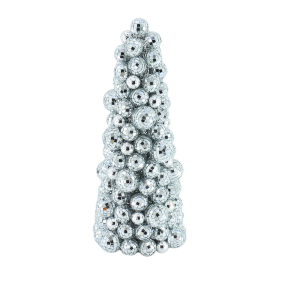 Kerstboompje van Discoballen Zilver – 42 cm
