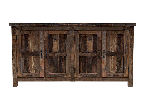 Dressoir donker hout 150 cm met 4 deuren