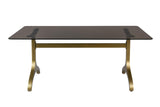 Eettafel Glas Goud 180x90 – Dutchbone Sansa
