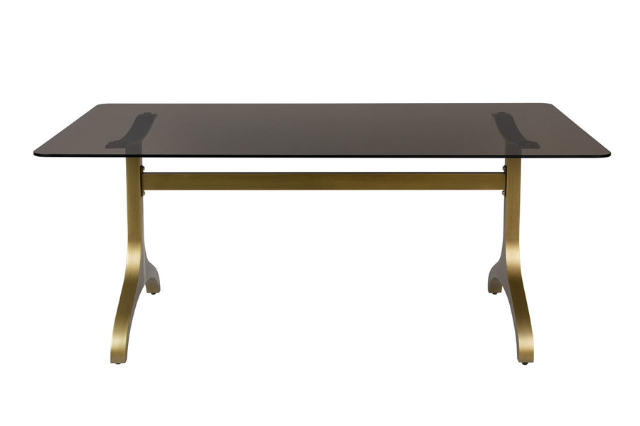 Eettafel Glas Goud 180x90 – Dutchbone Sansa