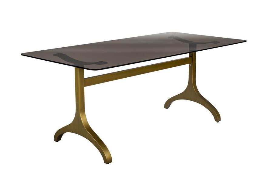 Eettafel Glas Goud 180x90 – Dutchbone Sansa