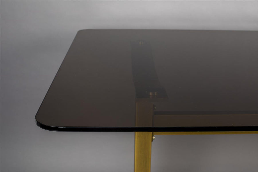 Eettafel Glas Goud 180x90 – Dutchbone Sansa
