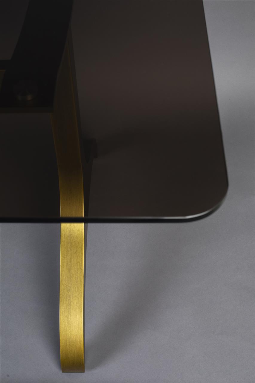 Eettafel Glas Goud 180x90 – Dutchbone Sansa