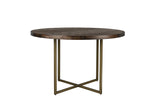 Eettafel Rond Visgraat Hout – Dutchbone Class 120