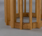 Ronde eettafel eiken 120 cm van bovenaf gezien