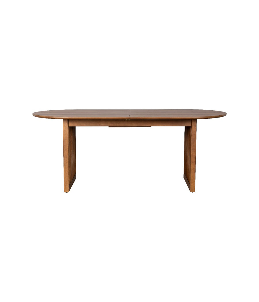 Ovale eettafel walnoot uitschuifbaar 200-240 cm – Dutchbone Barlet
