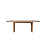 Uitschuifbare ovale walnoot eettafel Barlet 240 cm