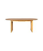 Ovale eettafel eiken uitschuifbaar 200-240 cm – Dutchbone Barlet