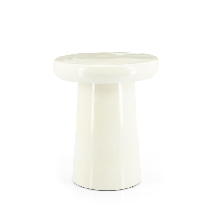 Bijzettafel Glaze | Beige Keramiek