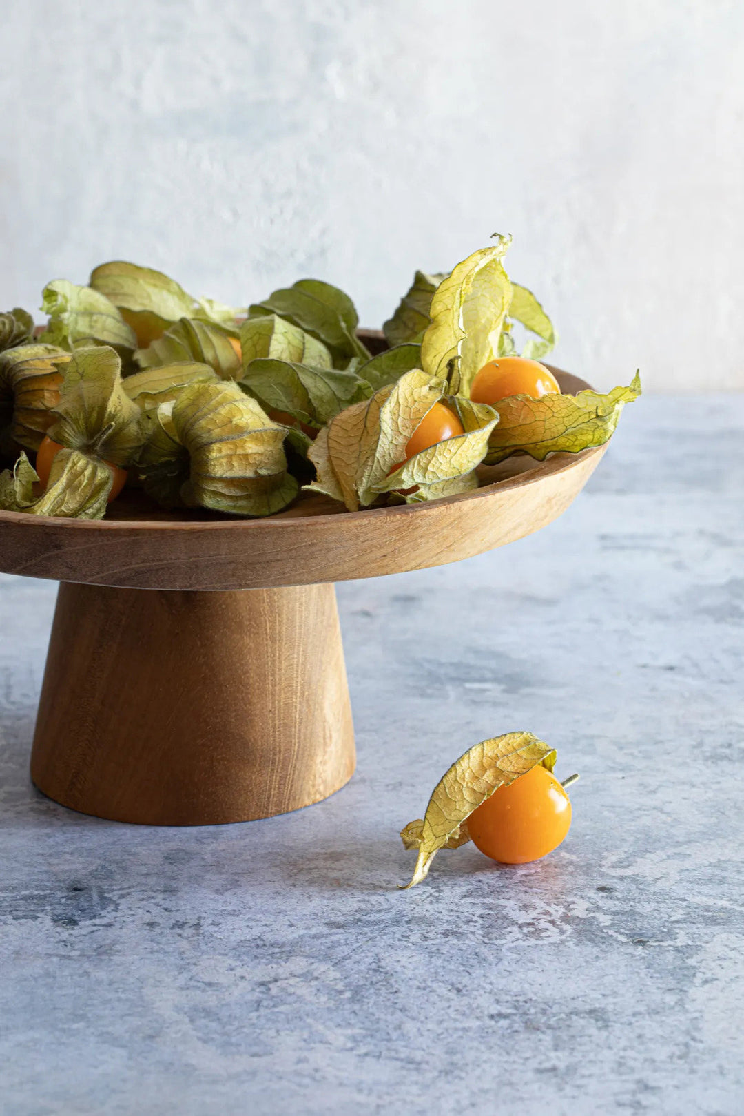 Taartplateau van Teakwortel – M-L – Handgemaakt Hout
