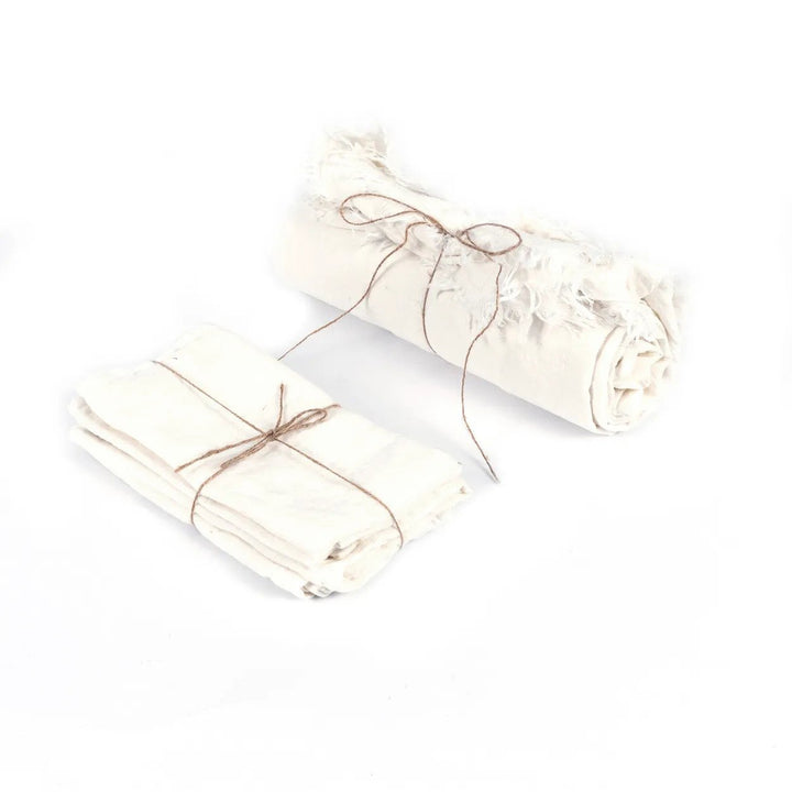 Luxe Linnen Tafelkleed – Wit – 180x300 cm
