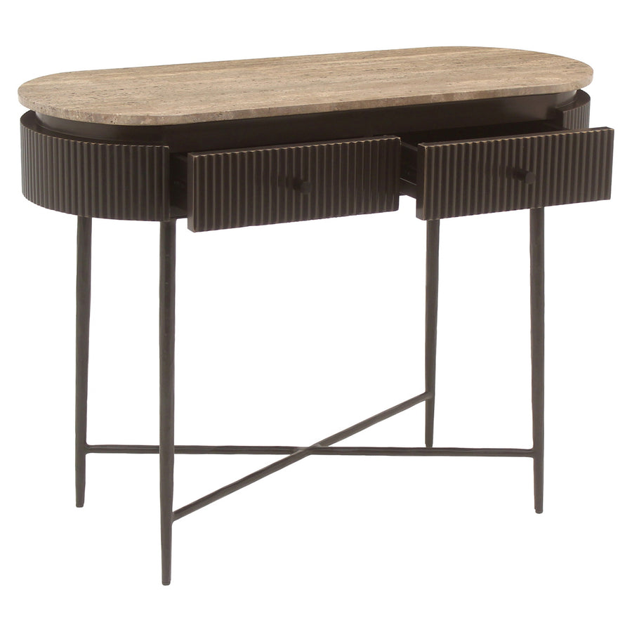 Richmond Wandtafel Russo Travertin Bruin
