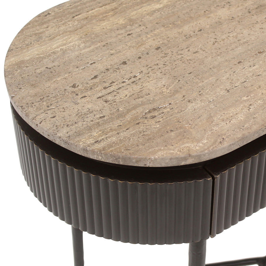 Richmond Wandtafel Russo Travertin Bruin