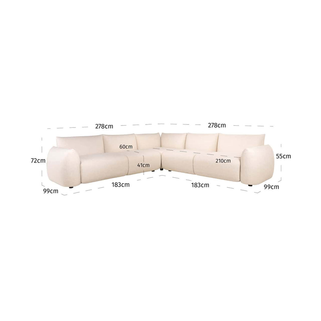 Richmond Outdoor Hoekbank Dawson Beige Alpine