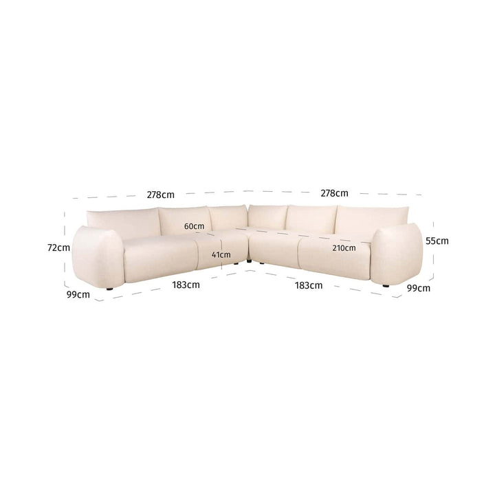 Richmond Outdoor Hoekbank Dawson Beige Alpine