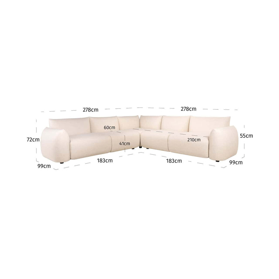 Richmond Outdoor Hoekbank Dawson Beige Alpine