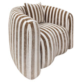 Richmond Fauteuil Luxandra – Strepen Zand/Bruin