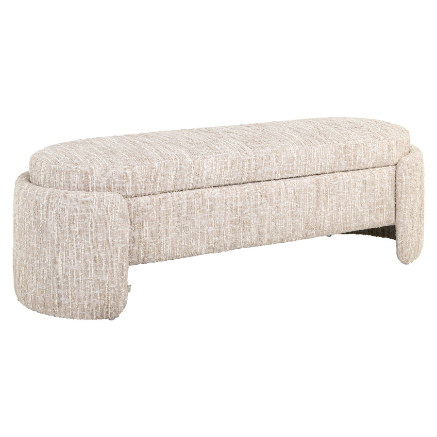 Opbergbank Beige Angora 150 cm 1