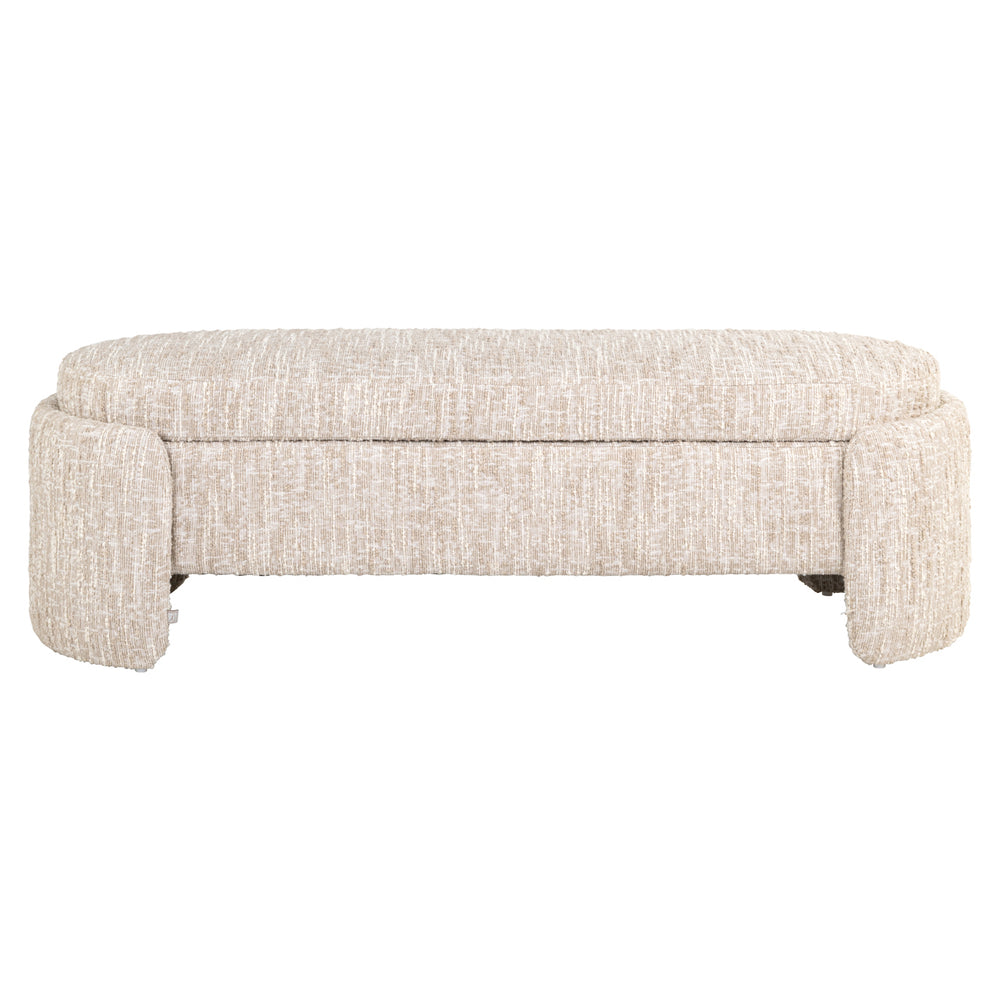 Opbergbank Beige Angora 150 cm 2