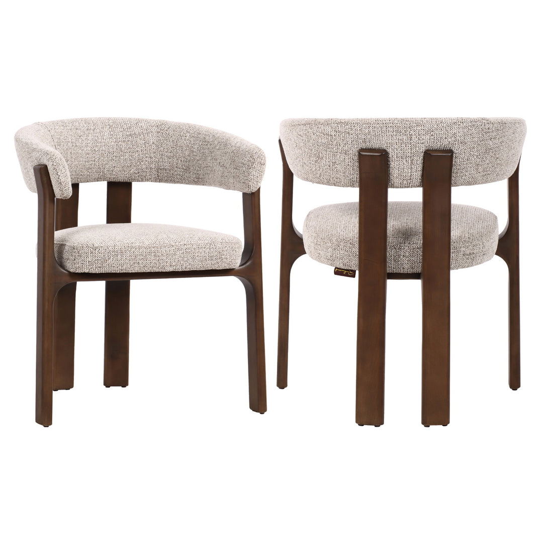 Richmond Eetkamerstoel Contigo Mokka Print Fancy