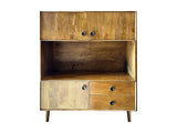 Wandkast Retro 115 x 145 cm – Hout met Open Vak