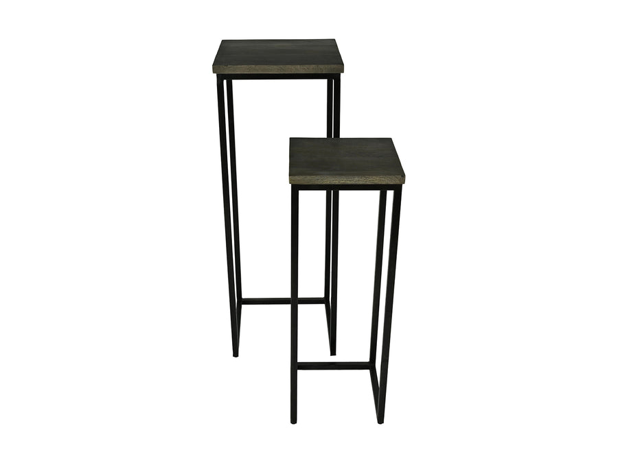 Zuilen set van 2 old brown