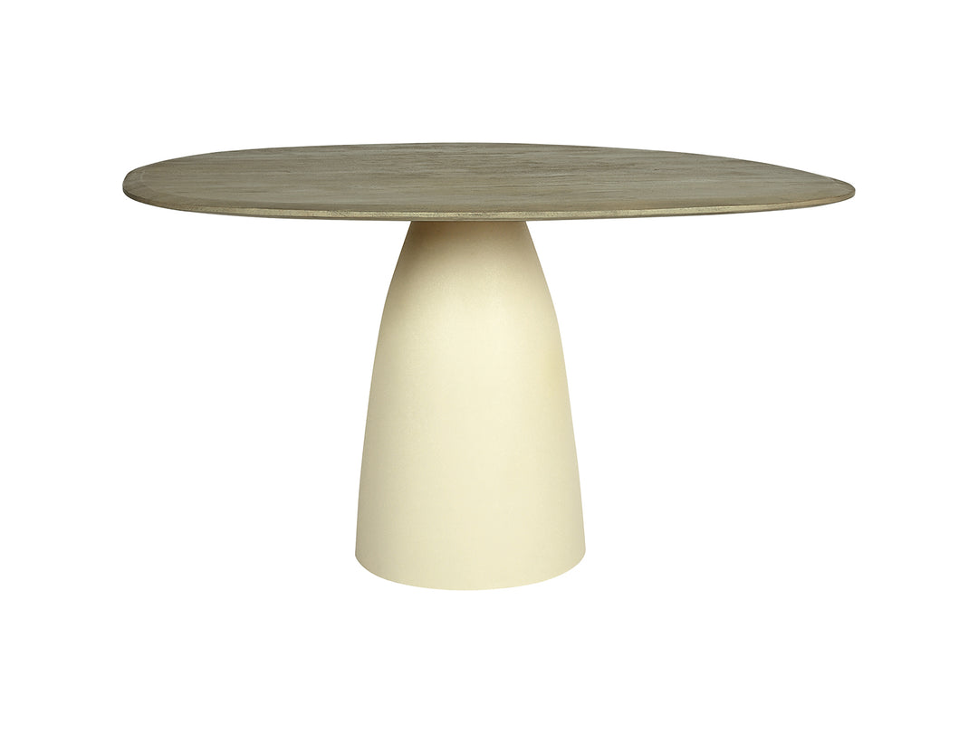 Eettafel Surya grey-white 140 x 120 cm
