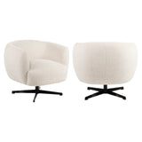Richmond Fauteuil Estelle Beige Blockweave Draaibaar