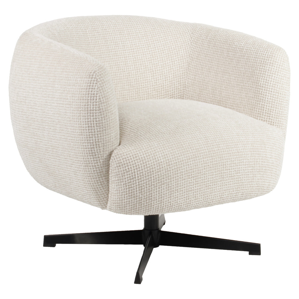 Richmond Fauteuil Estelle Beige Blockweave Draaibaar - afbeelding 2