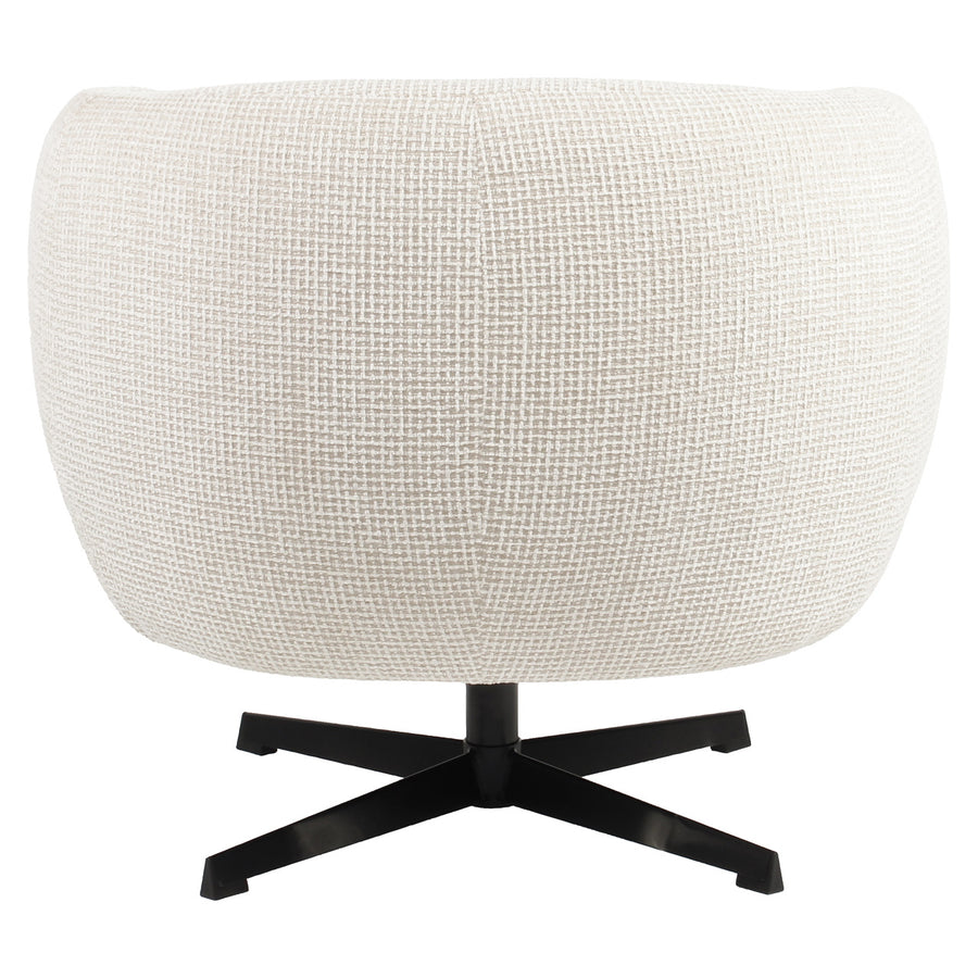 Richmond Fauteuil Estelle Beige Blockweave Draaibaar - afbeelding 4