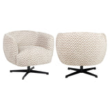 Richmond Fauteuil Estelle – Zand Chevron Draaibaar