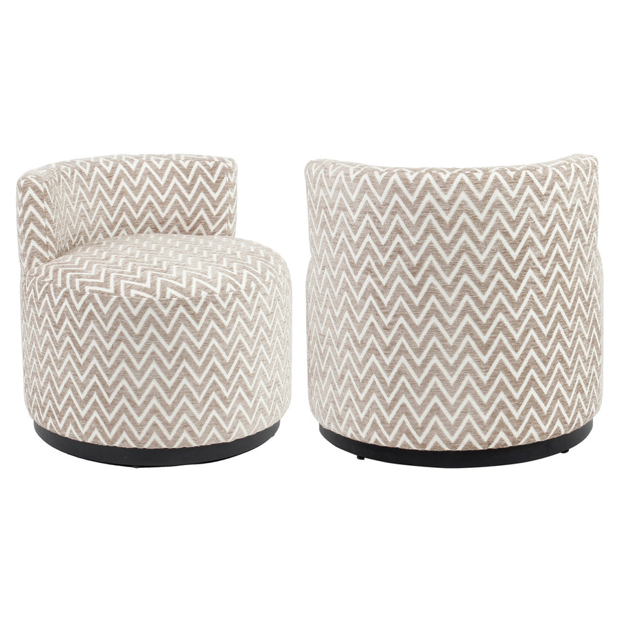 Richmond Fauteuil Franny Beige/Bruin Labyrint