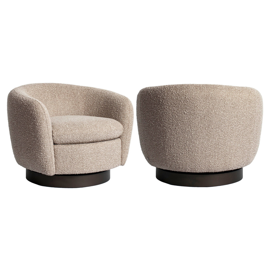 Richmond loungestoel Colmar naturel chunky draaibaar