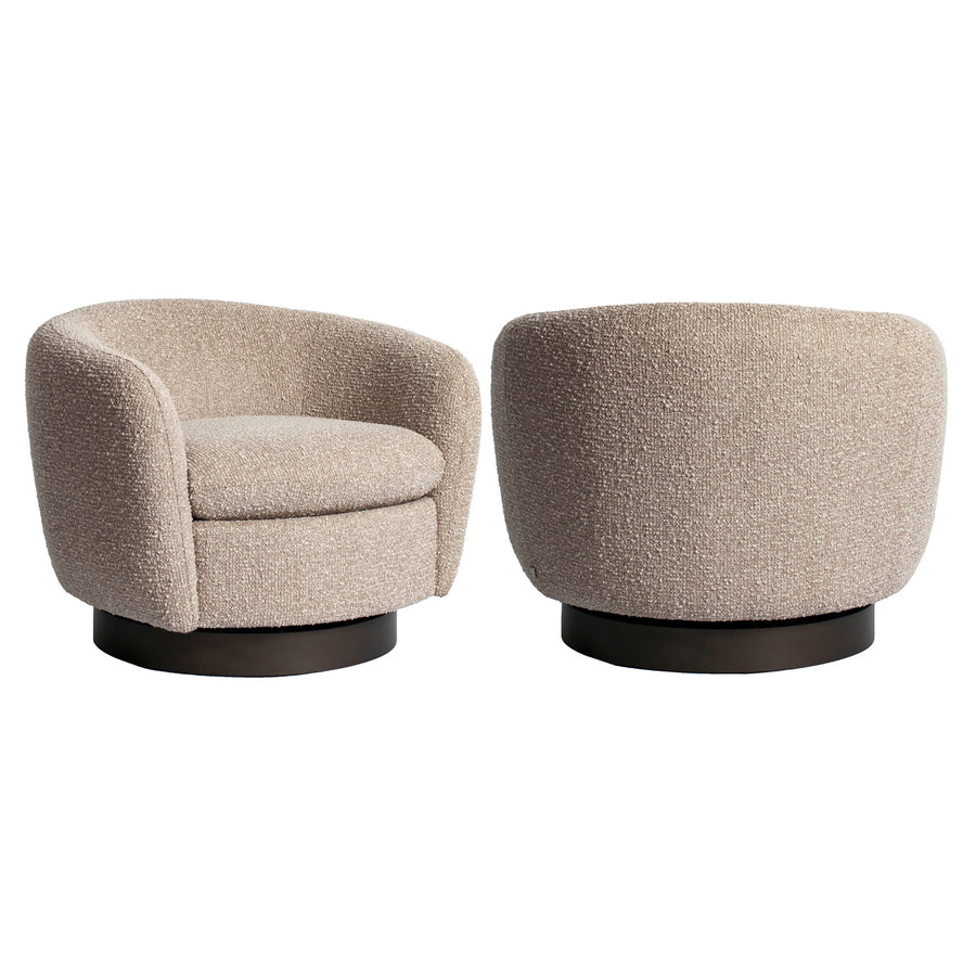 Richmond loungestoel Colmar naturel chunky draaibaar