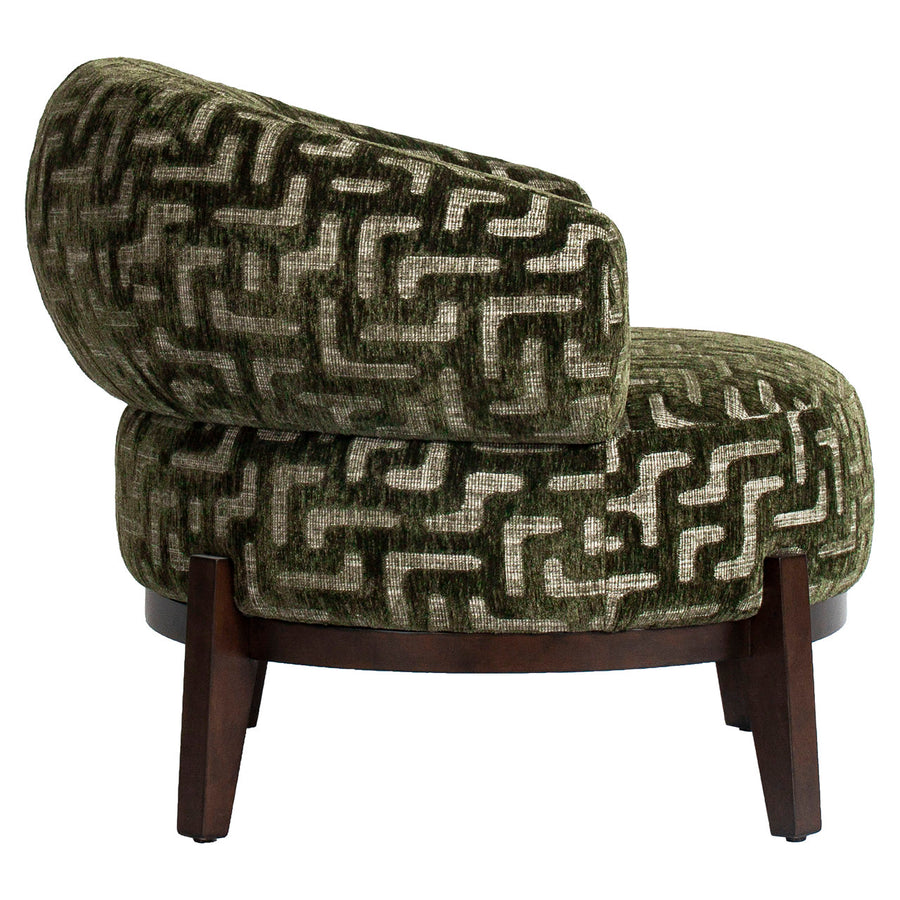Richmond fauteuil Montana mos labyrint achterkant
